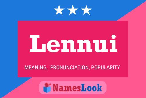 Lennui Name Poster