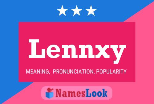 Lennxy Name Poster