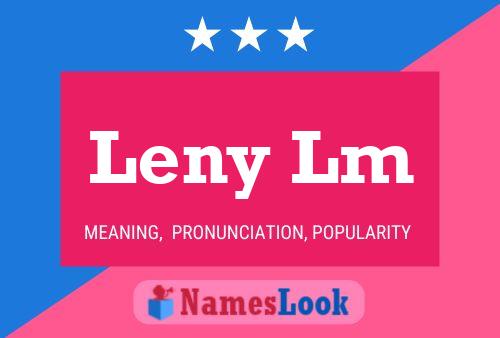 Leny Lm Name Poster