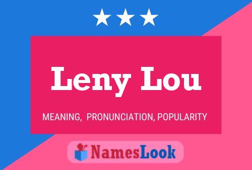 Leny Lou Name Poster