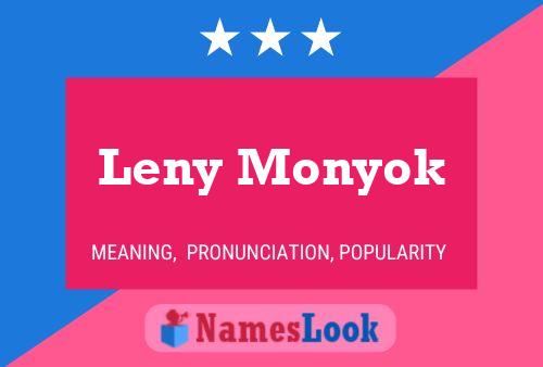 Leny Monyok Name Poster