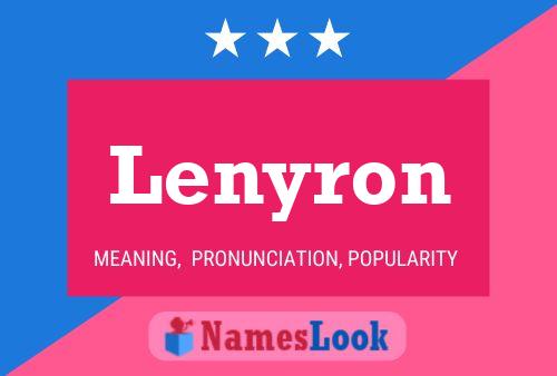 Lenyron Name Poster