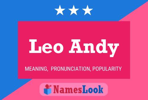 Leo Andy Name Poster