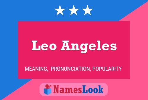 Leo Angeles Name Poster