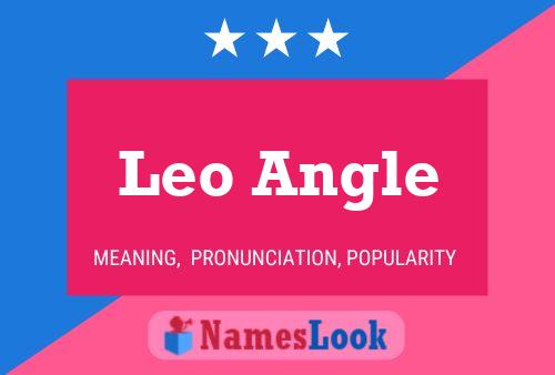 Leo Angle Name Poster