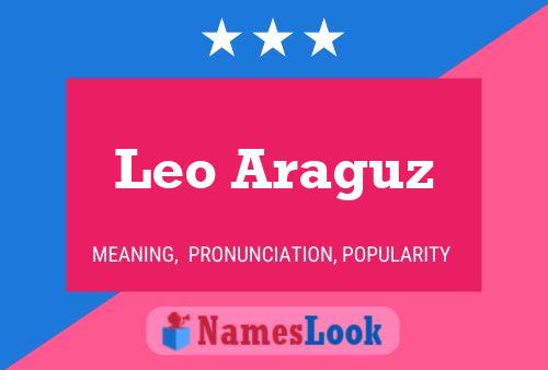 Leo Araguz Name Poster