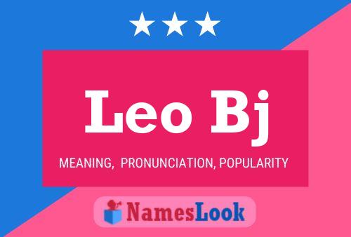 Leo Bj Name Poster