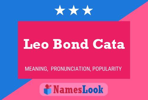 Leo Bond Cata Name Poster