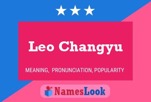 Leo Changyu Name Poster