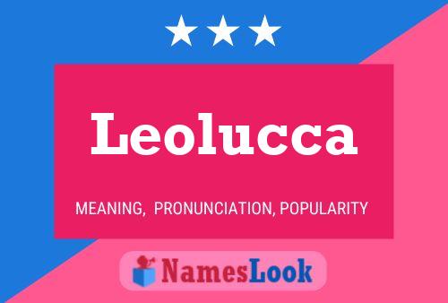 Leolucca Name Poster