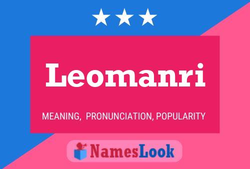 Leomanri Name Poster