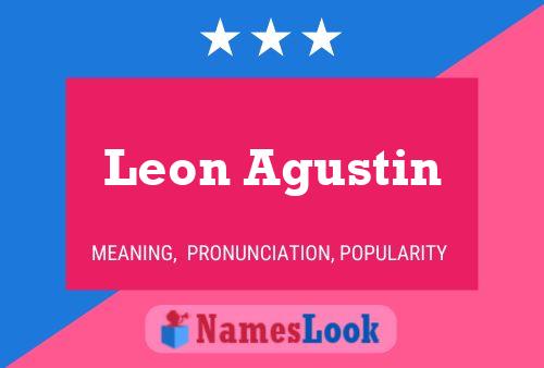 Leon Agustin Name Poster