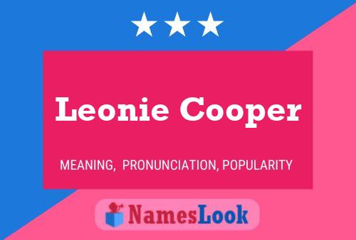 Leonie Cooper Name Poster