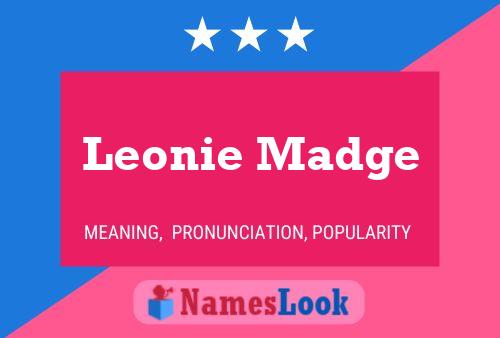 Leonie Madge Name Poster