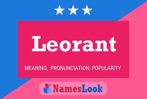 Leorant Name Poster