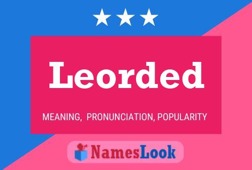 Leorded Name Poster