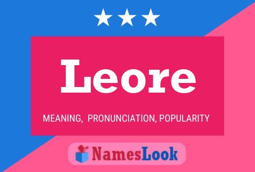 Leore Name Poster