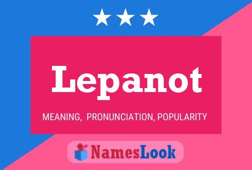 Lepanot Name Poster