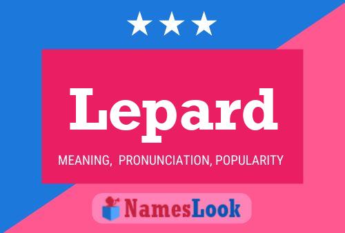 Lepard Name Poster