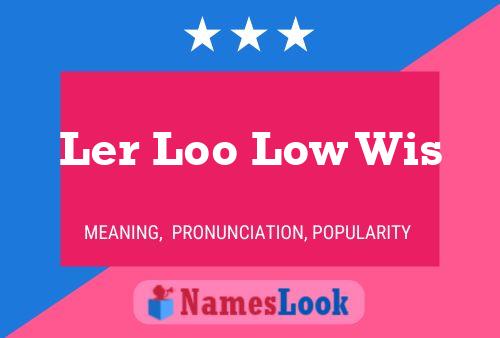 Ler Loo Low Wis Name Poster