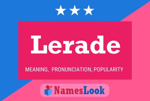 Lerade Name Poster