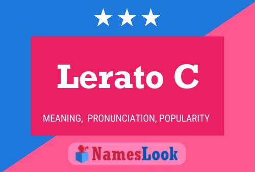 Lerato C Name Poster