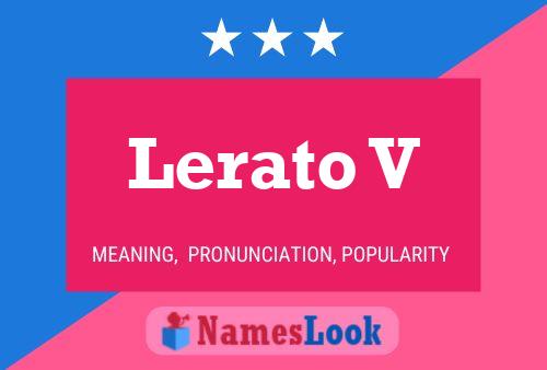 Lerato V Name Poster