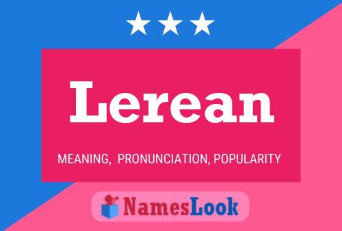 Lerean Name Poster