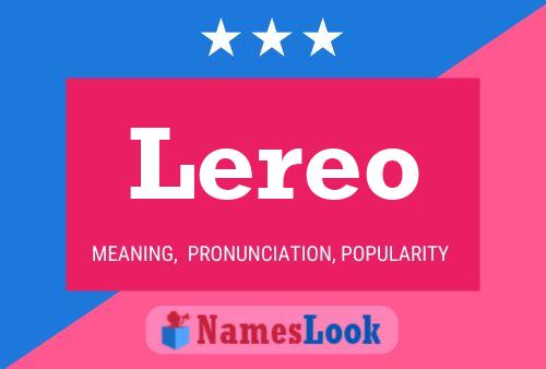 Lereo Name Poster