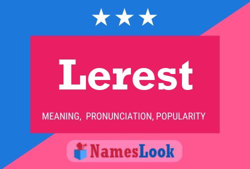 Lerest Name Poster