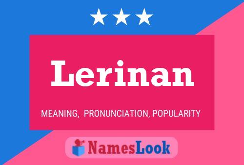 Lerinan Name Poster