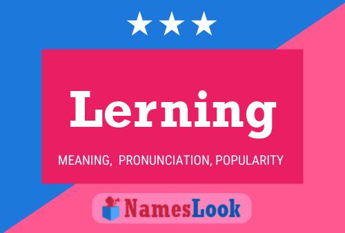 Lerning Name Poster