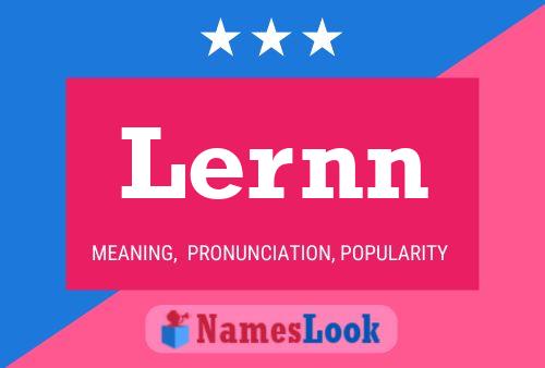 Lernn Name Poster