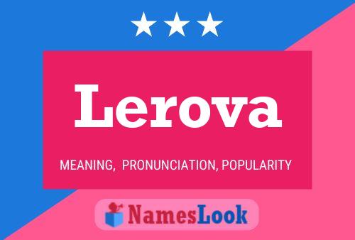 Lerova Name Poster