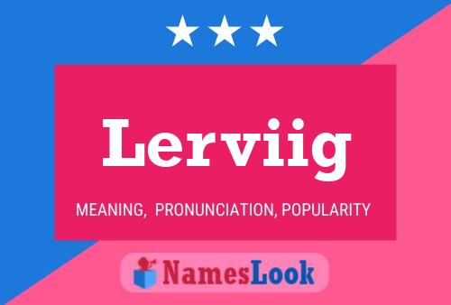 Lerviig Name Poster