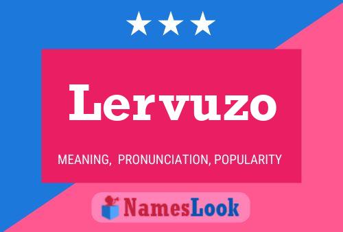 Lervuzo Name Poster