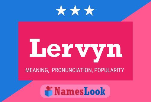 Lervyn Name Poster