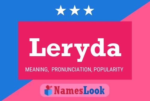 Leryda Name Poster