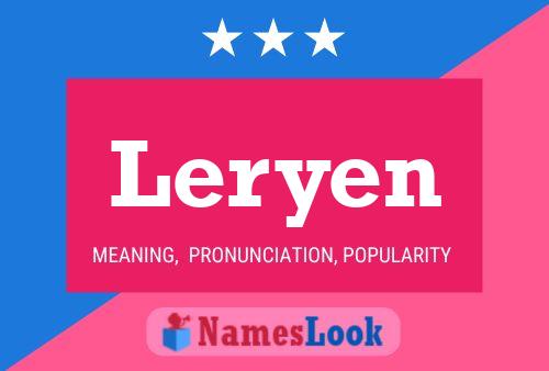 Leryen Name Poster