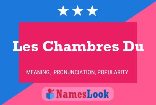 Les Chambres Du Name Poster