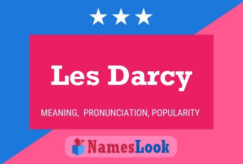 Les Darcy Name Poster