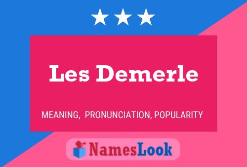 Les Demerle Name Poster