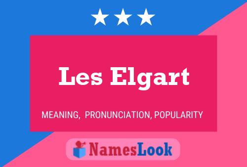 Les Elgart Name Poster