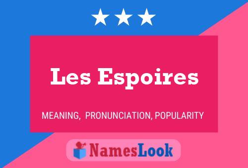 Les Espoires Name Poster