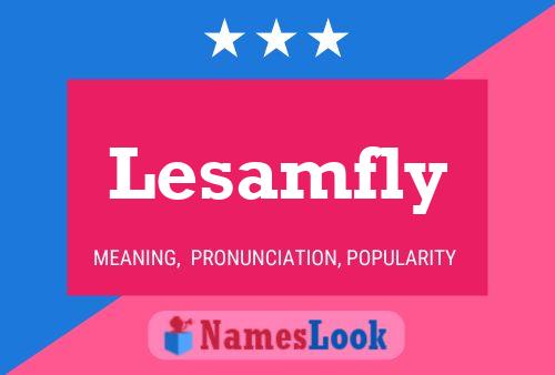 Lesamfly Name Poster