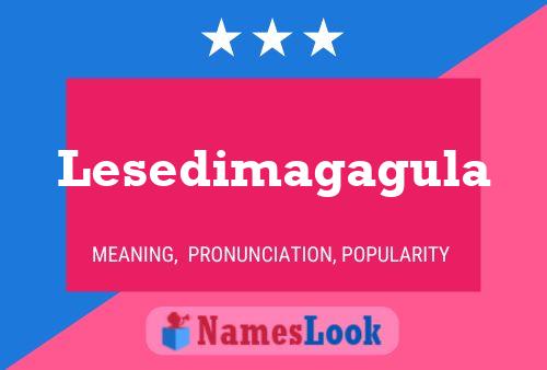 Lesedimagagula Name Poster