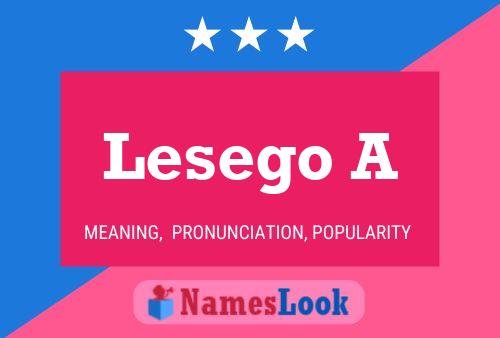 Lesego A Name Poster