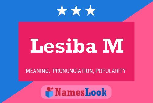 Lesiba M Name Poster