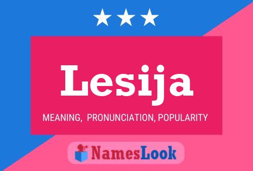 Lesija Name Poster