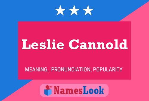 Leslie Cannold Name Poster